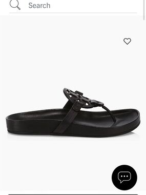 Tory Burch Black Miller Cloud  Sandal
